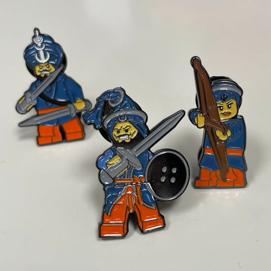 Mighty Khalsa MINIS - 3 pin badges set